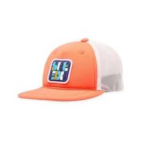 Speedo Kids' Trucker Hat - Orange: Abstract Design, Knit, Lightweight